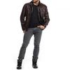 NOORA Men's Real Leather Jacket ST057