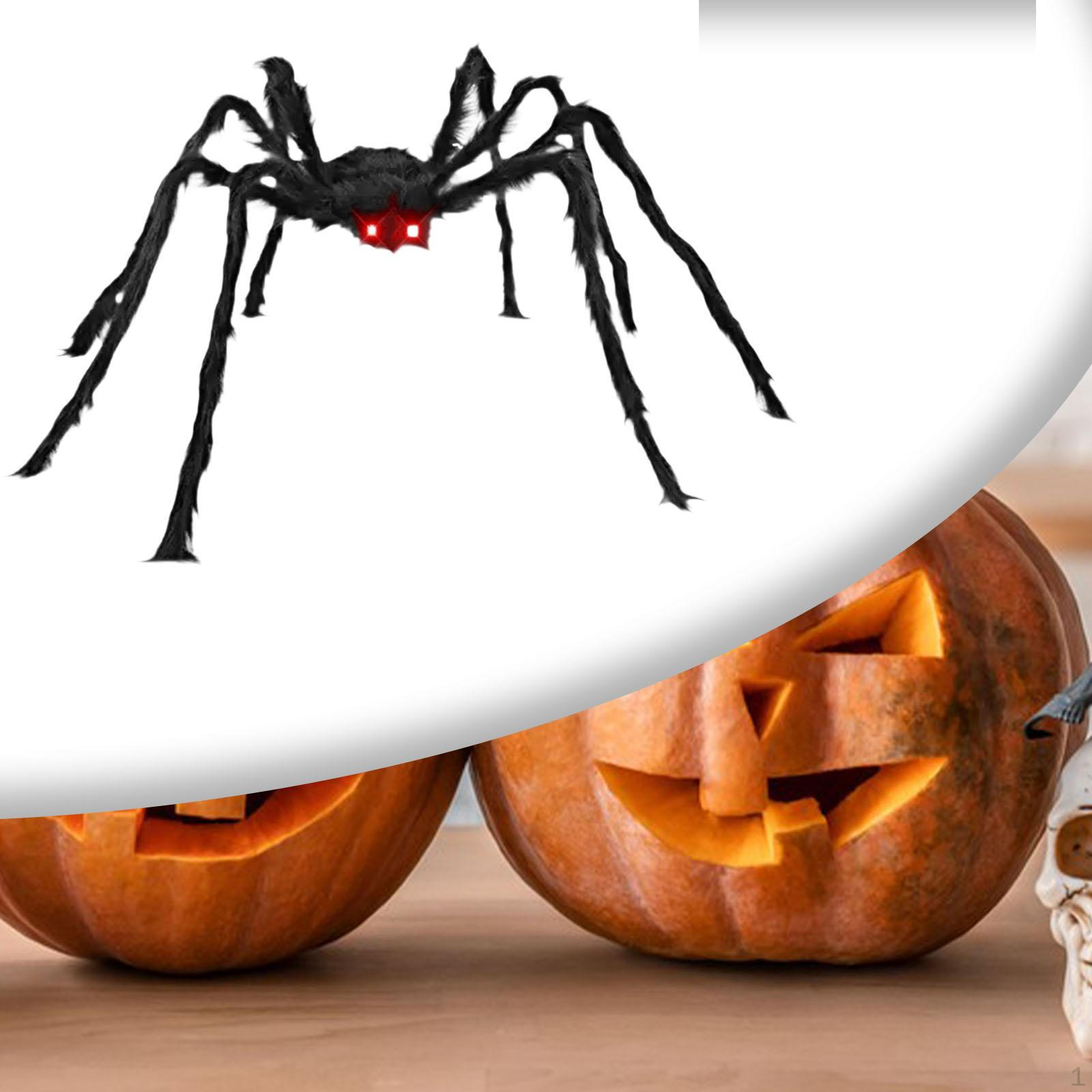 

Украшения на Хэллоуин, мохнатый паук, большой страшный паук, ползающий паук для вечеринки, патио, двора 125cm