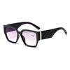 Personalized Square Frame Reading Glasses Wide Leg Diamond Shape Sunglasses Anti Blue Light Presbyopia Oversized Frame Eyewear