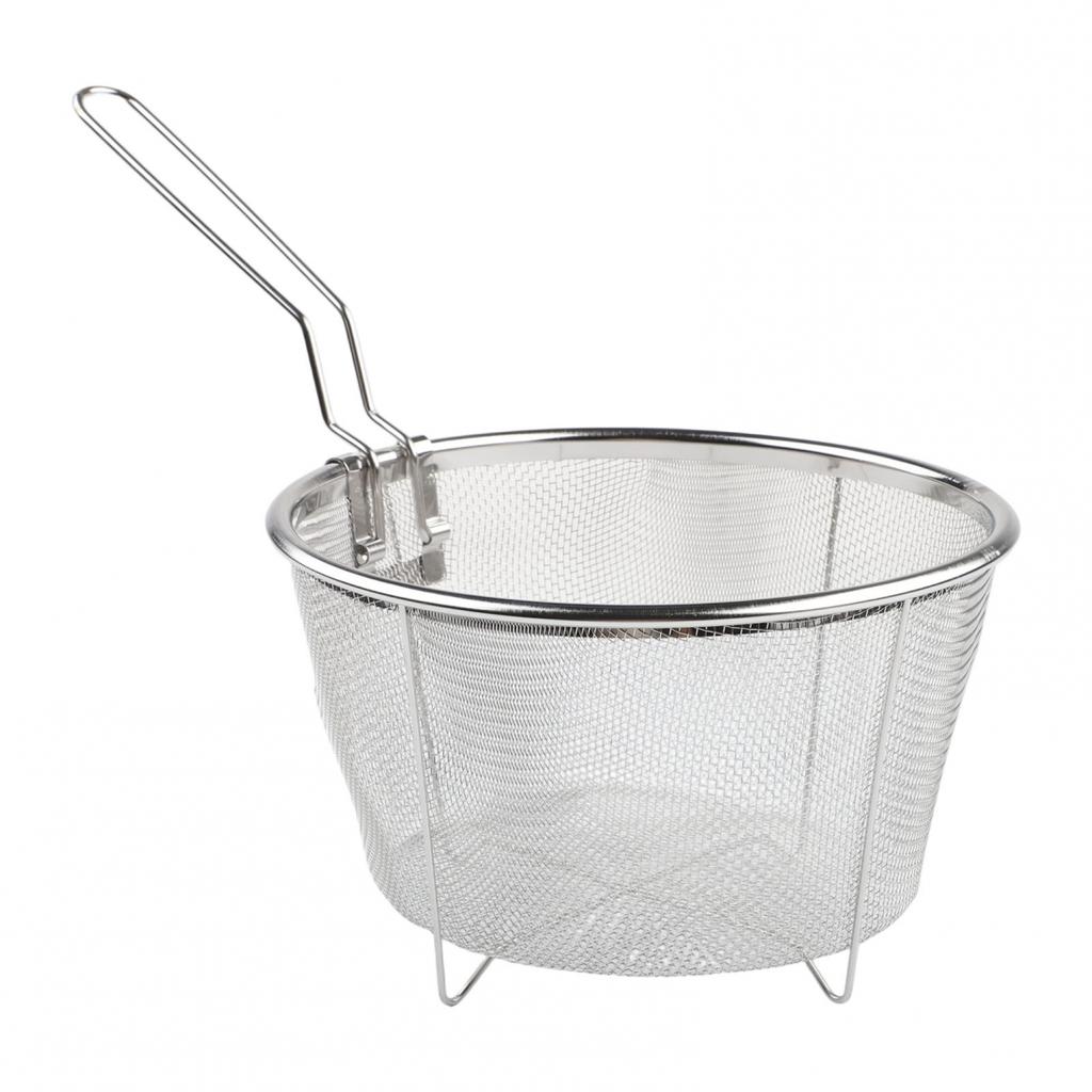 Convenient NonStick Fry Strainer Basket for Safe Draining and For Easy Handling