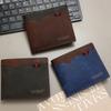 Men's Bifold Short Wallet able Minimalist Casual Multi Slot Purse Large Capacity Zipper Man Wallet with Coin Bag