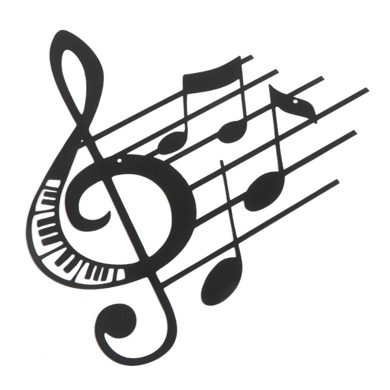 Music Notes Wall Decor Metal Music Notes Wall Music Theme Note Decor Hanging Sign Wall Hanger for Home Living Room Art