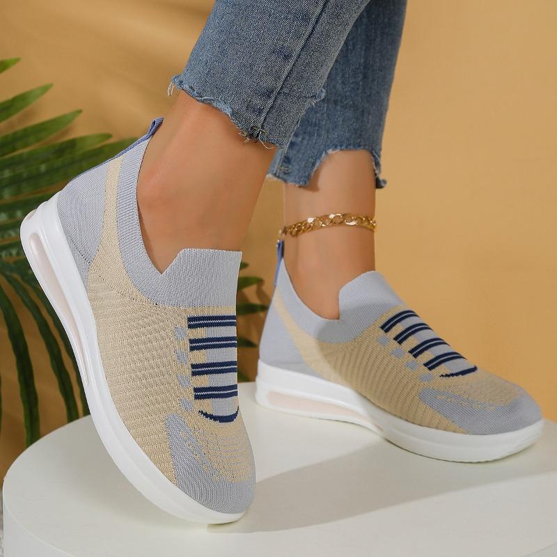 Fashion Plus Size 43 Sneakers for Women Autumn New Fashion Slip on Mesh Breathable Comfortable Platform Casual Shoes Zapatos De Mujer