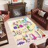 Numberblocks Personalized Name Floor Rug Office Rug Perfect for Playrooms Entryway Game Room Study room Antislip Carpet Anime Office Decor
