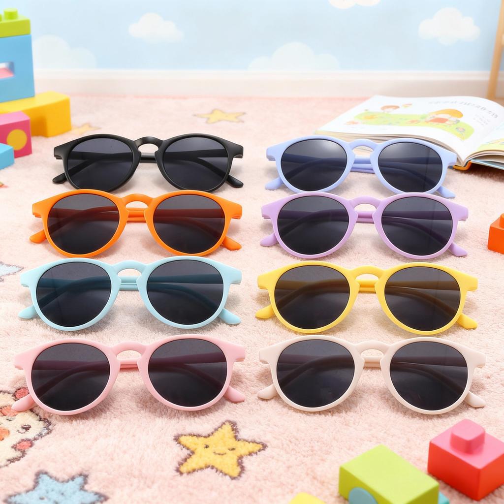 2025 UV400 Outdoor Sunshade and Eye Protection Sunglasses, Multi-color Trendy Fashionable Children's Sunglasses