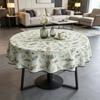 Kitchen Dining Room Daily Arrangement Convenient Soft Fabric Cotton Round Table Cloth