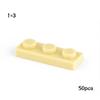 50pcs Plate 1x3 3623 Compatible with Famous Brand Building Block Classic Building Blcok Toys MOC DIY