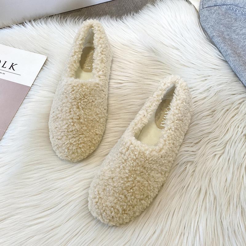 Women's Furry Velvet Lamb Wool Loafers - Autumn/Winter Large Size (41-43)