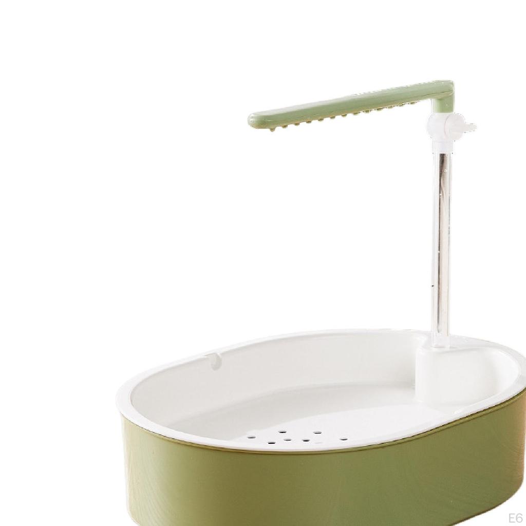 Automatic Bird Bath Adjustable Spacious Shower Parrot for Small Medium Birds, Budgie