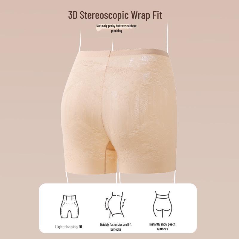 Women's Tummy Control & Hip Lifting Shaping Pants with Jacquard Lace