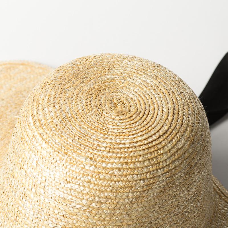 New classical elegant loli straw hat spring and summer women's travel seaside sunshade straw straw straw hat sun hat vacation hat
