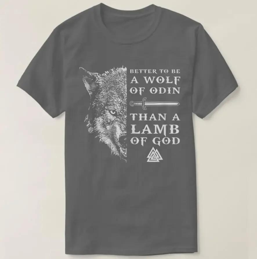 Nordic Warrior Inscriptions Norse Myth Wolf of Odin TShirt 100 Cotton ONeck Short Sleeve Casual Mens Tshirt Size S3XL