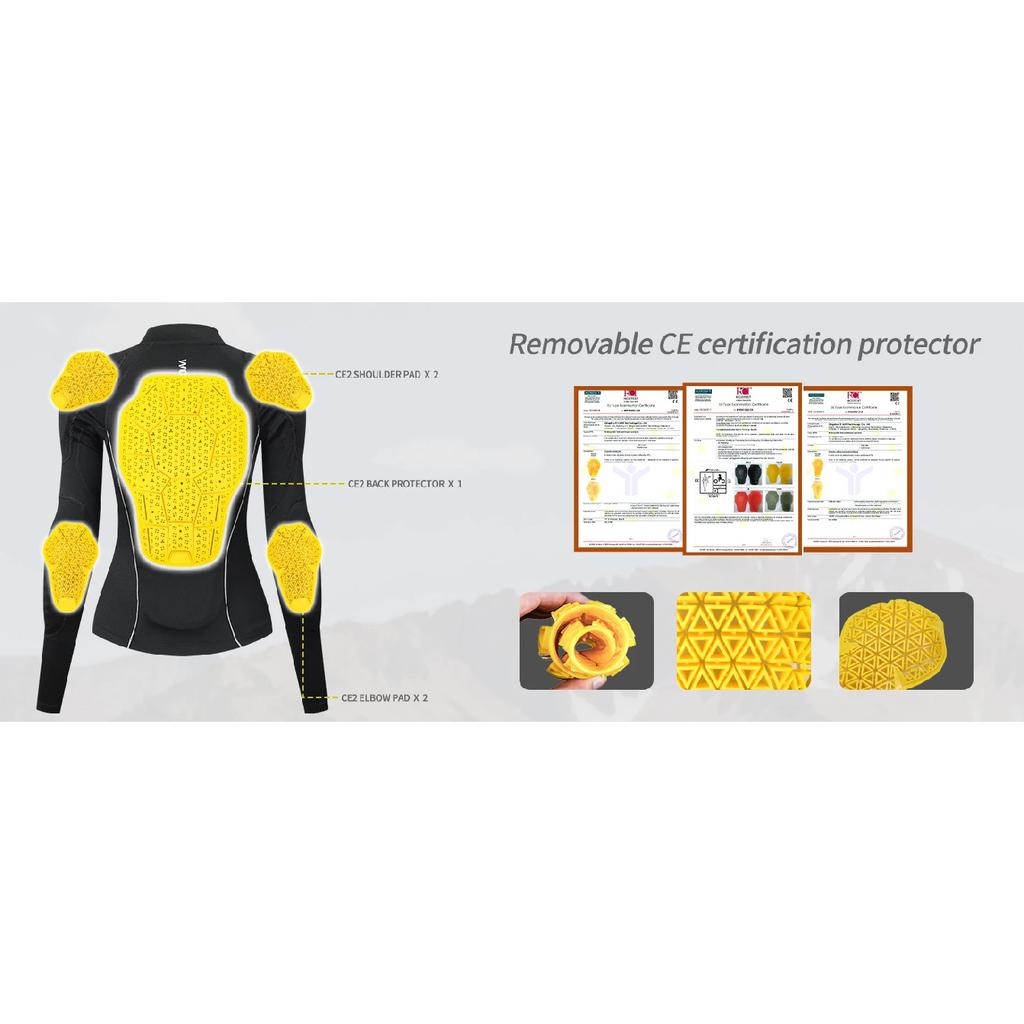WOSAWE Women Racing Jacket Autumn Winter Anti Drop Moto Jacket Reflective Thermal Motorcycle Jacket With CE Protective Gear