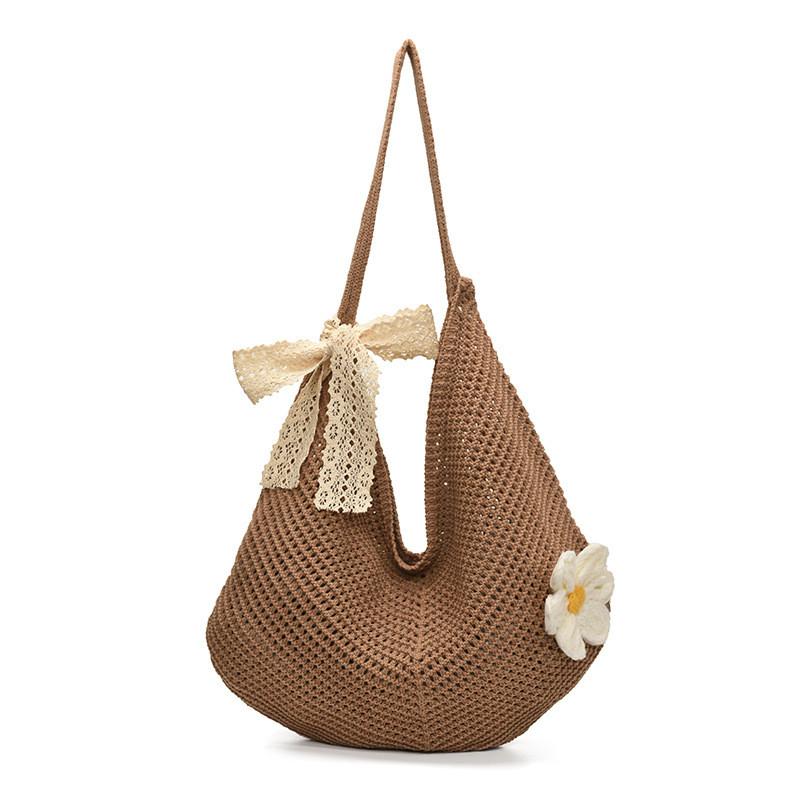 Summer Beach Woven Large Capacity Bag For Vacation And Casual Outings