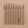 9Pcs/Set Nail Art Brushes Professional Multi-purpose Women Design Painting Brushes DIY Manicure Art Nail Extension Gel Builder Brush Pen