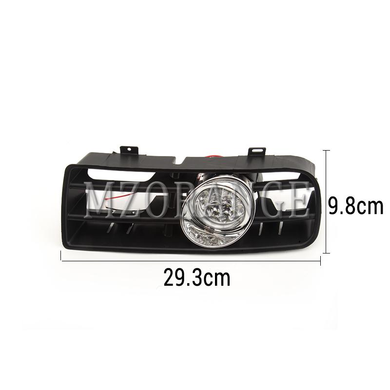 Fog Lights LED for VW Golf 4 MK4 GTi TDI 1997-2006 Headlight DRL Driving Fog Lamp Racing Grill COVER Car Accessories 1 Pair
