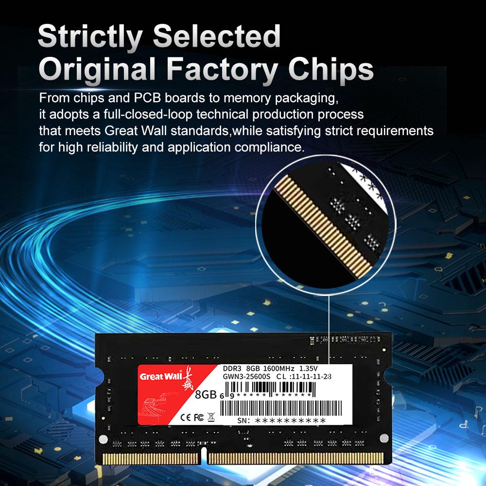 Memory module Great Wall GWN3 DDR3 1600MHz 4GB/8GB notebook memory module