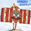 Southampton Print Beach Towel, Large Soft Quick Dry Towel for Beach Camping Swimming