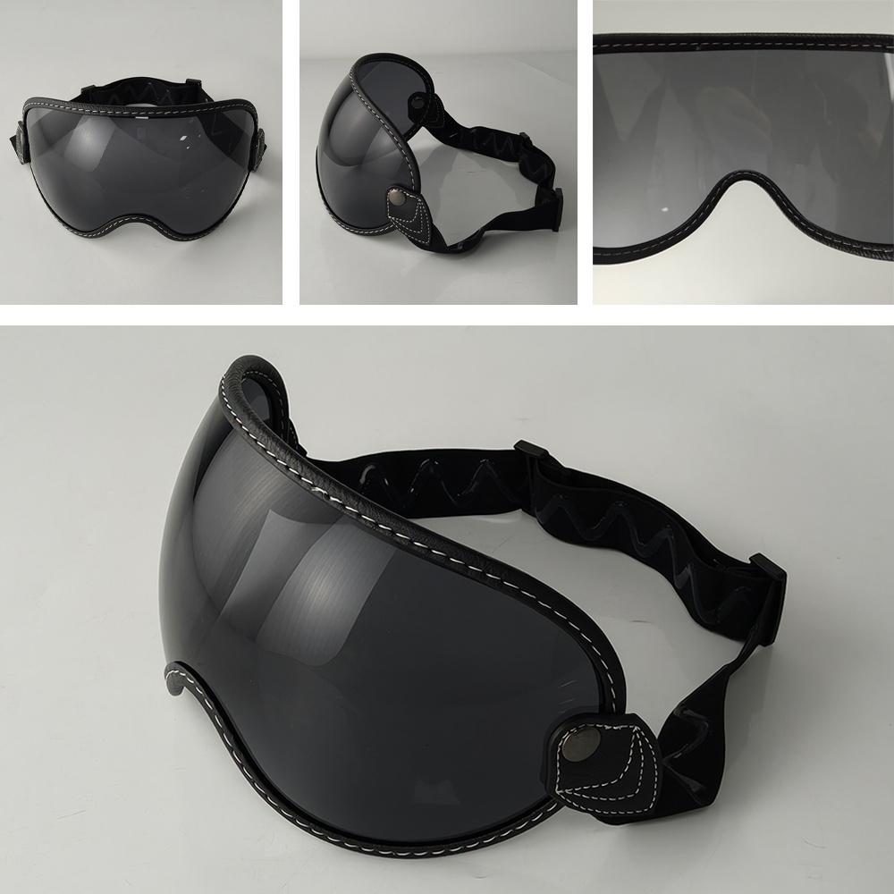 Retro Fit Motorcycle Helmet Bubble Shield Lens Visor Motorcycle Helmets Accessories Moto