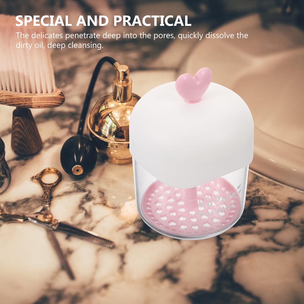 Transparent Foaming Bottle Portable Facial Foam Maker Manual Cleanser Bubble Maker Face Wash Frother Skincare Tool Deep
