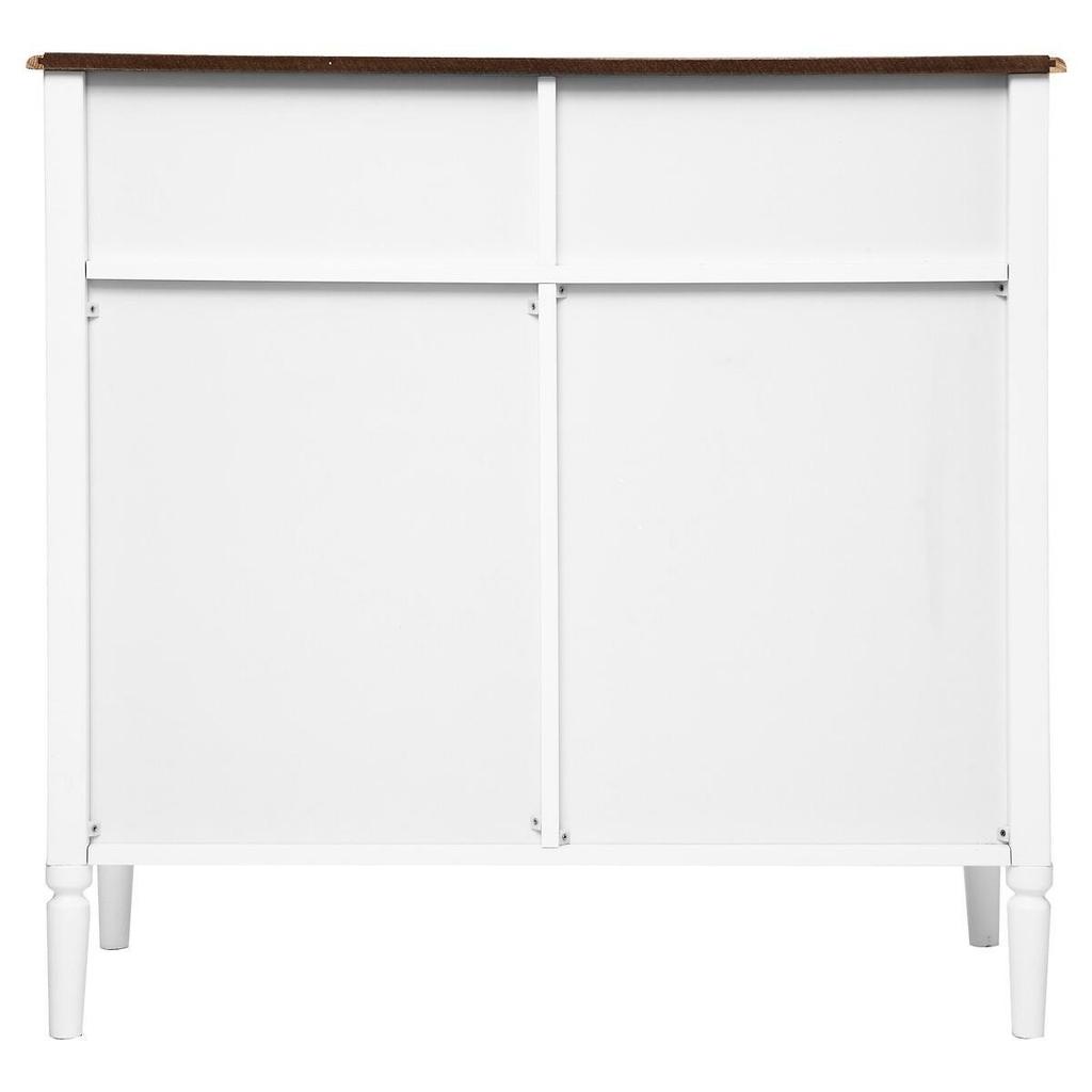 Solen white chest of drawers, 2 drawers, 2 doors