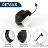 TUCKBOLD Fits Toyota 4Runner 2003-2009 Gas Fuel Cap No.7730033070 Fuel Filler Cap Black White