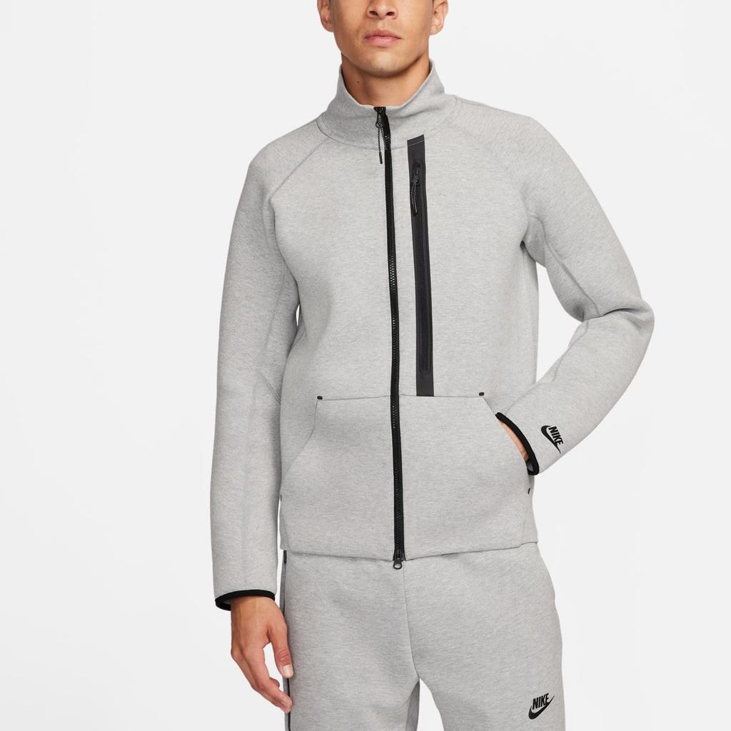 Nike Tech Fleece Long Sleeve Funnel-Neck Jacket Men Jacket Gray CZ1797-063