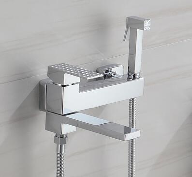 

Bathtub Faucets Set Gun Gray Chrome Wall Mounted Bathroom Shower Faucets Set Faucet Mixer Black Mixer Set Crane Brush Gold