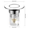 Drain Filter Bounce Cores Bathtub Drain Plug Sink Basins Drain Filter Bathtub Stopper for Bathroom Kitchen Easy Install