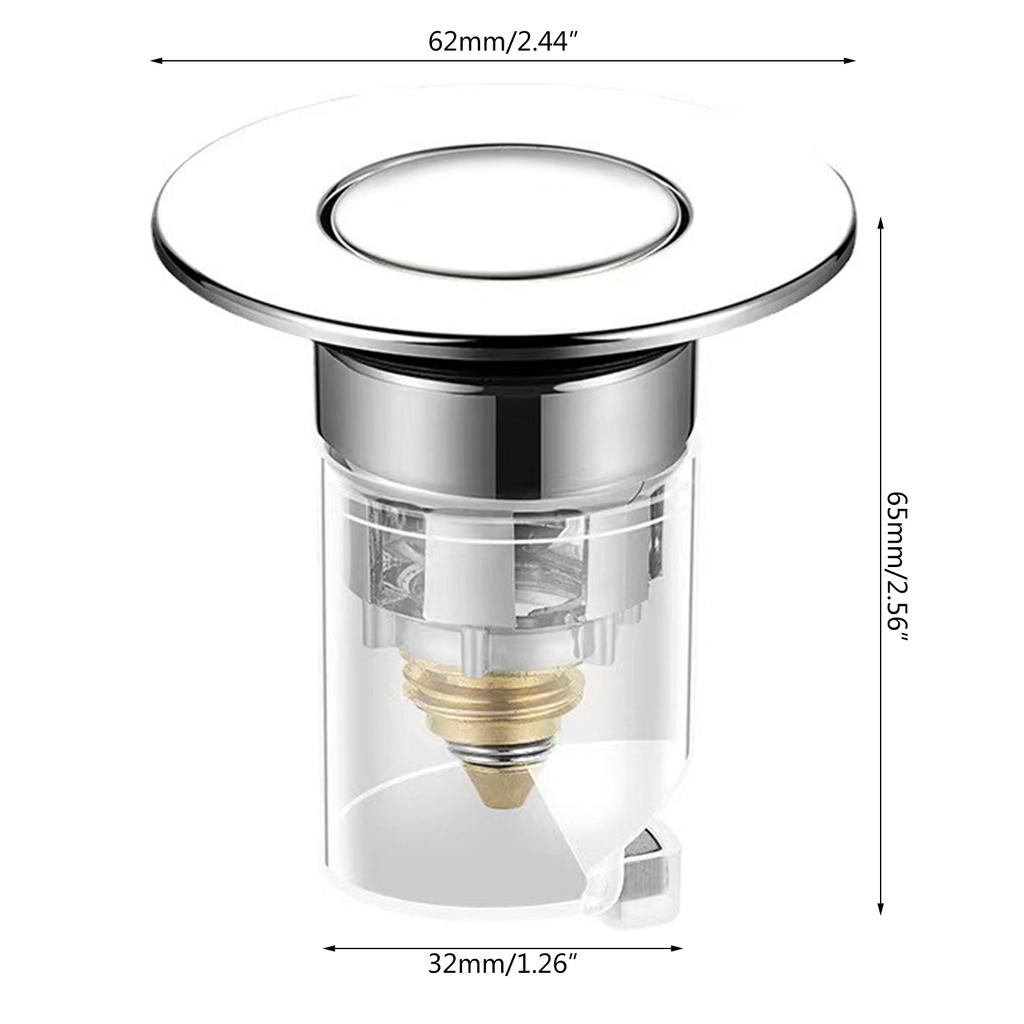 Drain Filter Bounce Cores Bathtub Drain Plug Sink Basins Drain Filter Bathtub Stopper for Bathroom Kitchen Easy Install