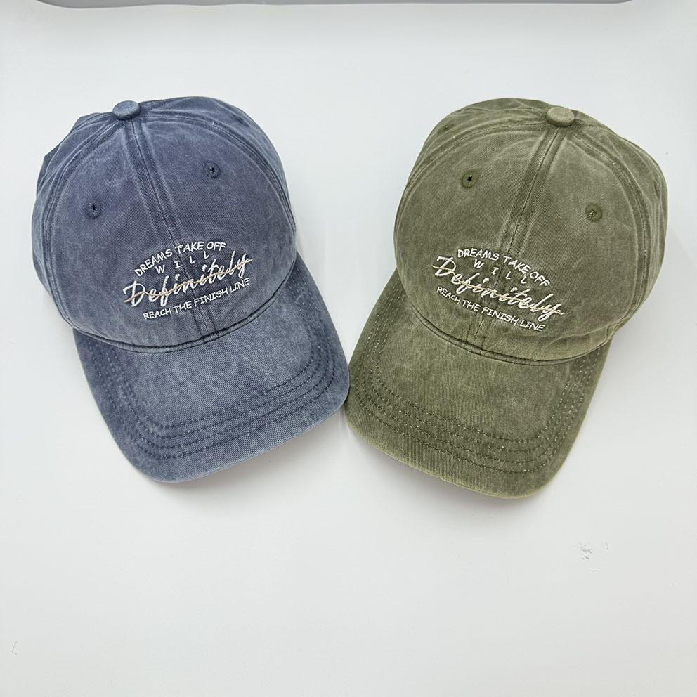 Baseball Cap Cotton Embroidered Letters With Sunshade For Casual Outdoor Wear