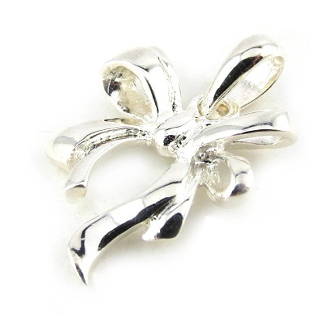 Les Trésors De Lily [N1386] - Pendentif Argent 'Noeud Romantique'