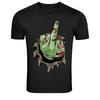 Zombie Hand Middle Finger Horror Graphic T-Shirt