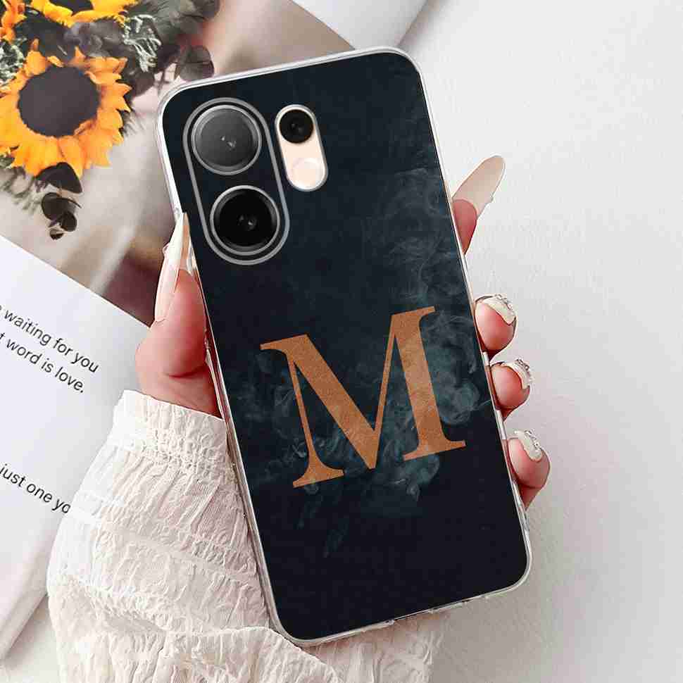 For vivo V60 5G 6.67" Case Popular Letters A-Z Crown Soft Silicone TPU Cover For Vivo v60 5G VIVO V2511 Bumper Phone Shell Coque