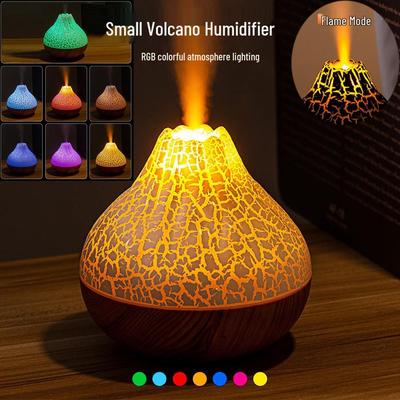 Type-C Flame Effect Mini Humidifier & Aroma Diffuser for Desktop