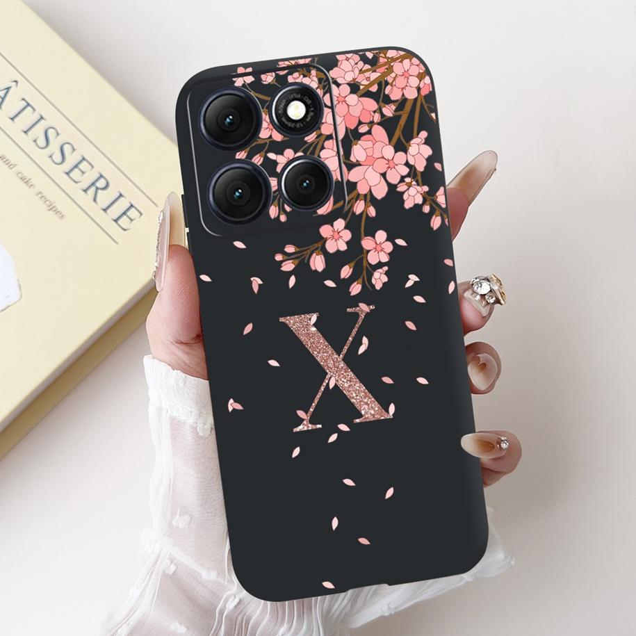 For Motorola Moto G86 Power Case Cute Lucky Letters Crown Flower Soft Silicone Back Cover For Moto G56 G86 5G G86Power Protector