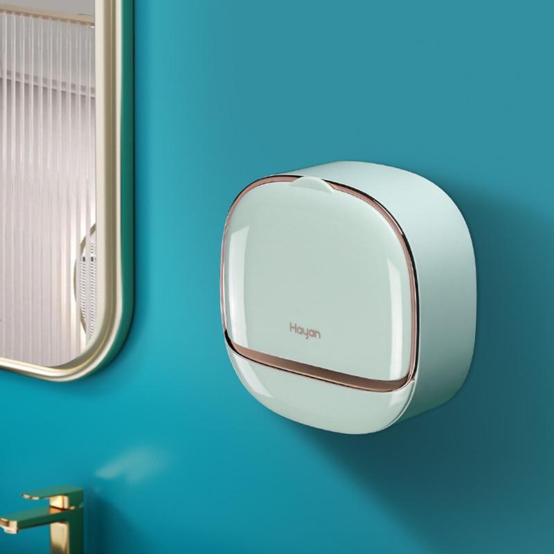 Bad Ablauf Seife Box Wand Montiert ABS Seife Box Mit Deckel Wasserdichte Seifenschale Lagerung Box Reise Veranstalter Fall Lagerung