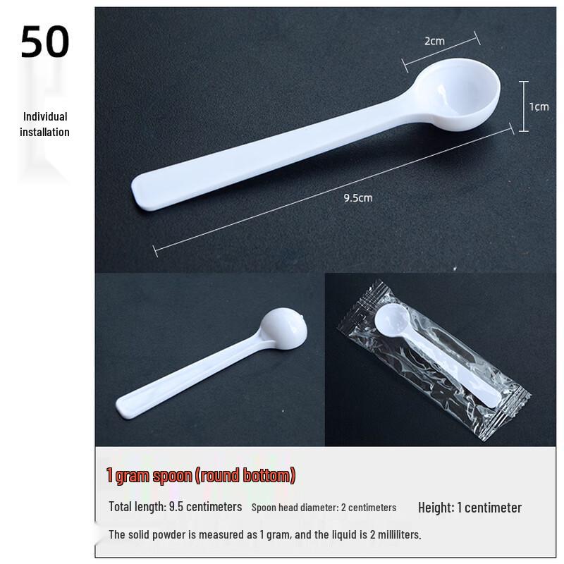 Zhaoran 1g Plastic Measuring Spoons
