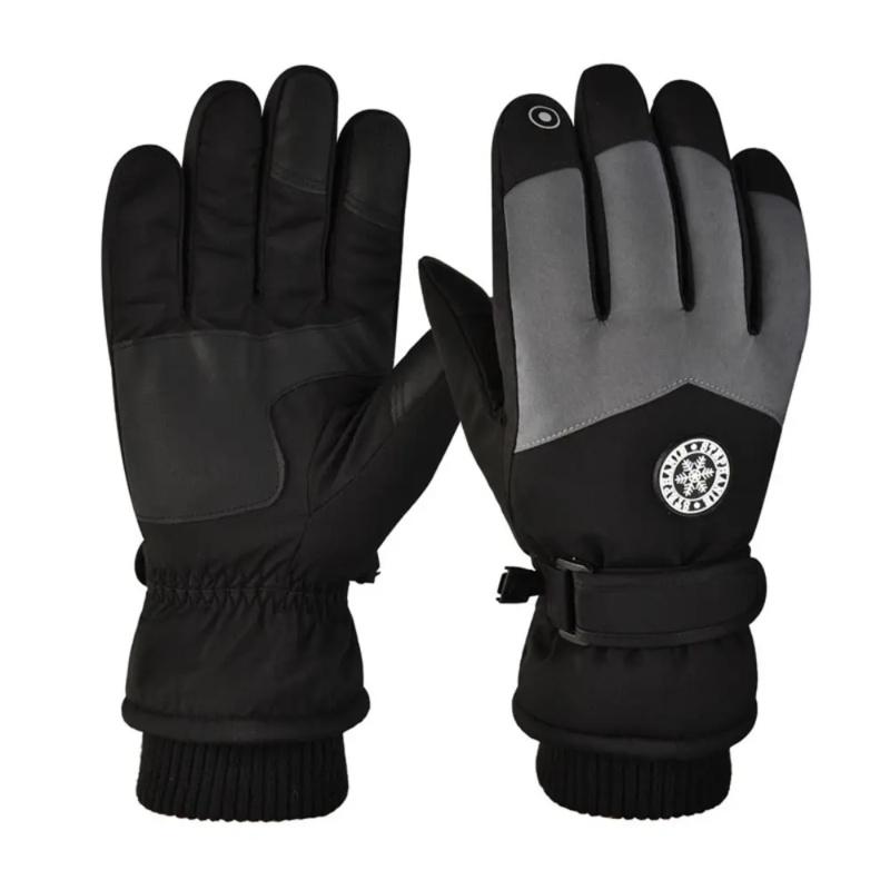 Outdoor Skiing Gloves For Men And Women In Winter Windproof And Cold Proof For Outdoor Cycling With Thick Velvet And Warm Gloves