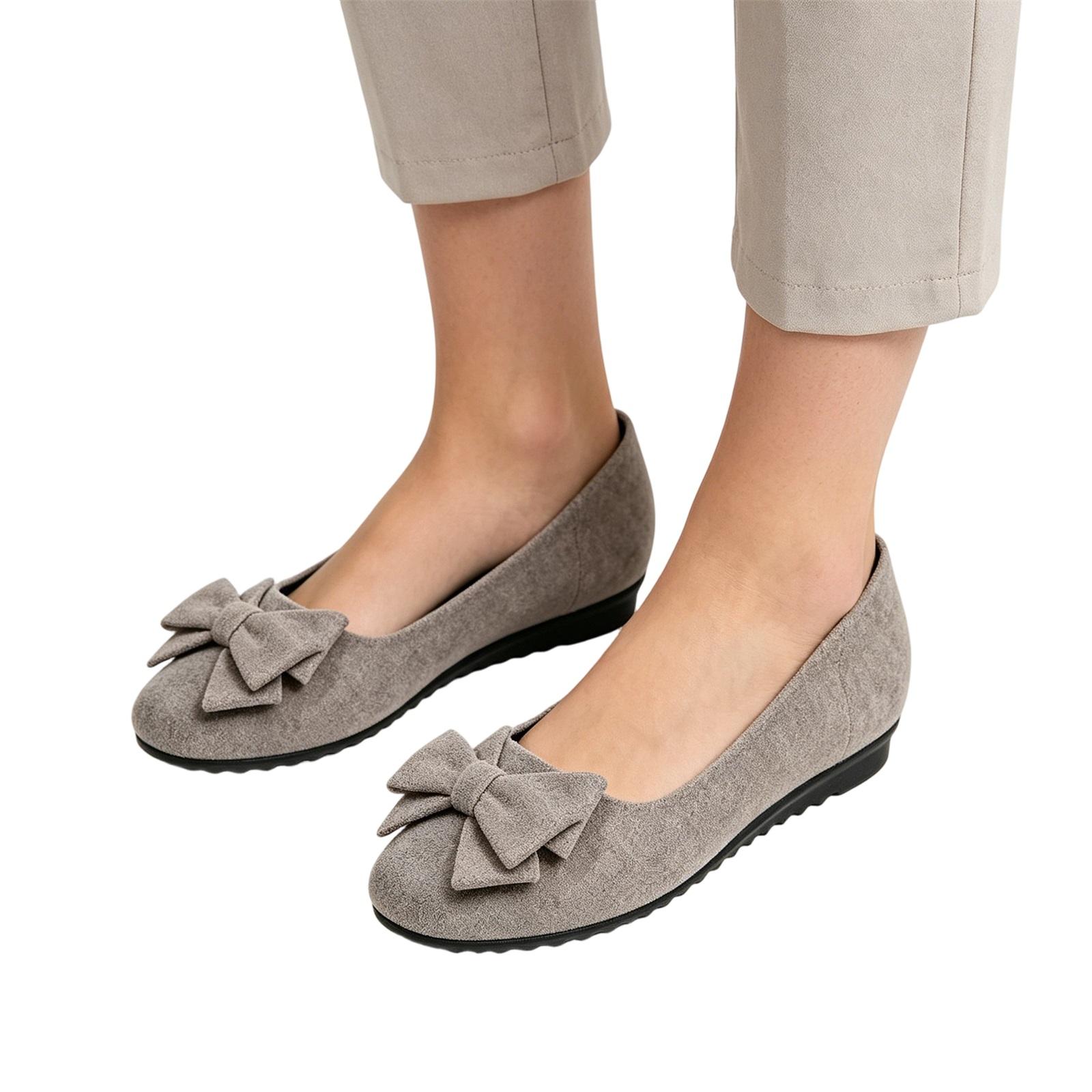

Women s Fashion Oversized Bow-Decorated Casual Loafers 40