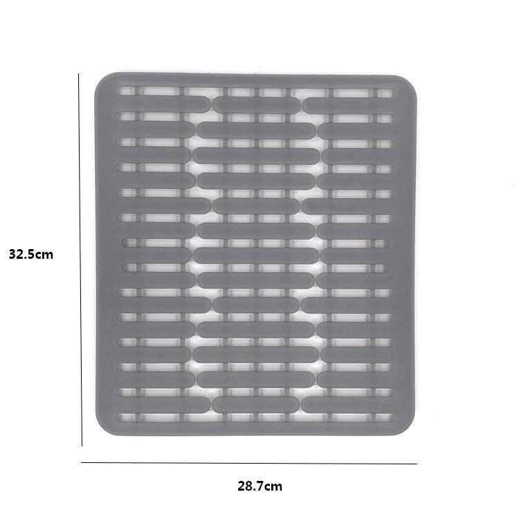 1 Pcs Silicone Sink Mat Drain Mat Kitchen Sink Mat Multifunctional Wash Basin Mat Water Filter Mat Gray  Kitchen Accessories