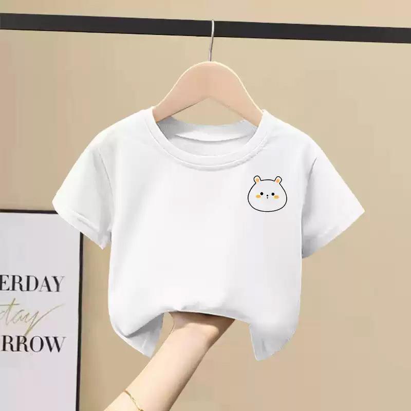 2026 Cat Kids Tshirts Summer Short Sleeve Tees Cartoon Animal Boys Girls Clothes Kawaii Kitten Tops Y2K Children T-shirt