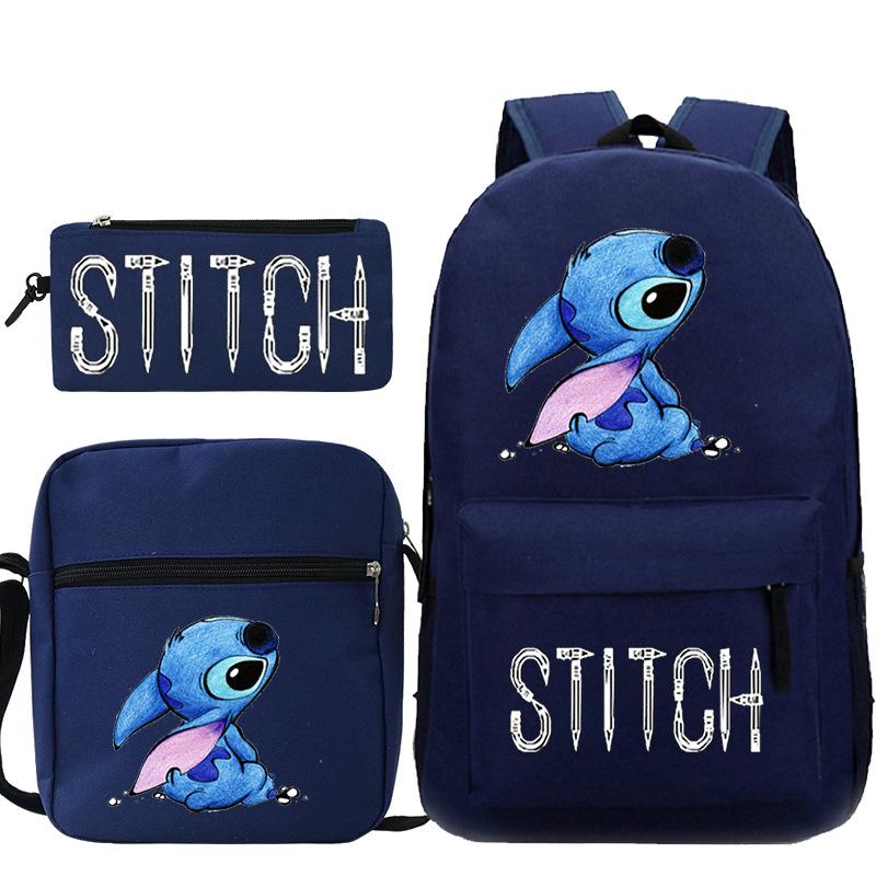 Children'S Backpack Cartoon Printed Schoolbag Shoulder Bag Pencil Case Set