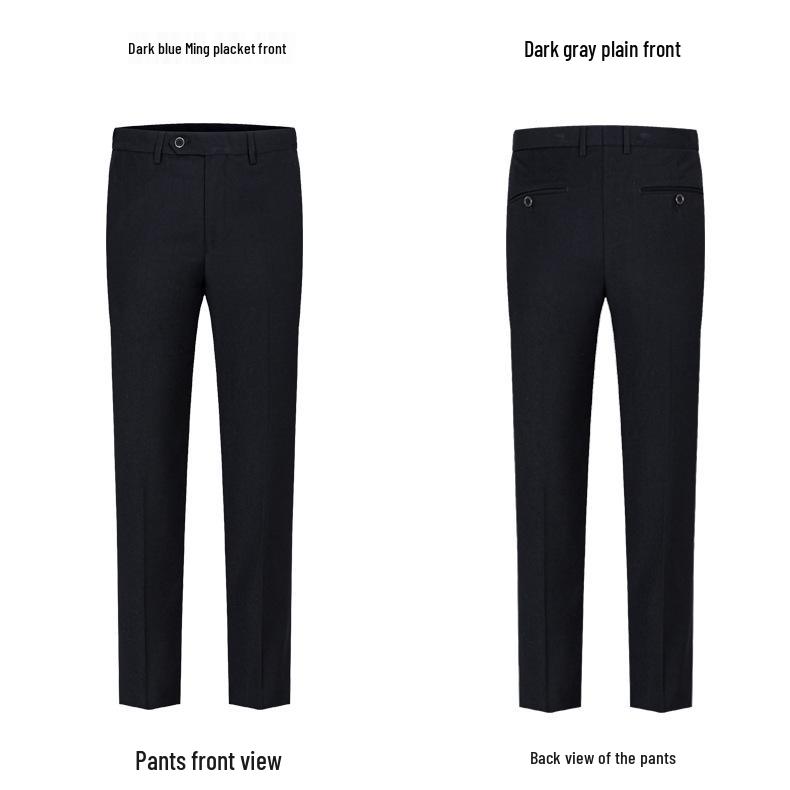 Men's Youth Slim Fit Zhongshan Suit Set - Chinese Stand Collar Wedding Formal Tang Suit