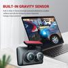 3-Kanal-Dashcam fürs Auto, Videorecorder, Full HD 1080P, Infrarot-Nachtsicht, DVR, Parkmonitor, G-Sensor, Auto-Blackbox, Dashcam