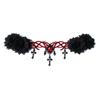 Halloween Witch Crown Black Veil Gothic Hair Clip New Hair Band  Halloween