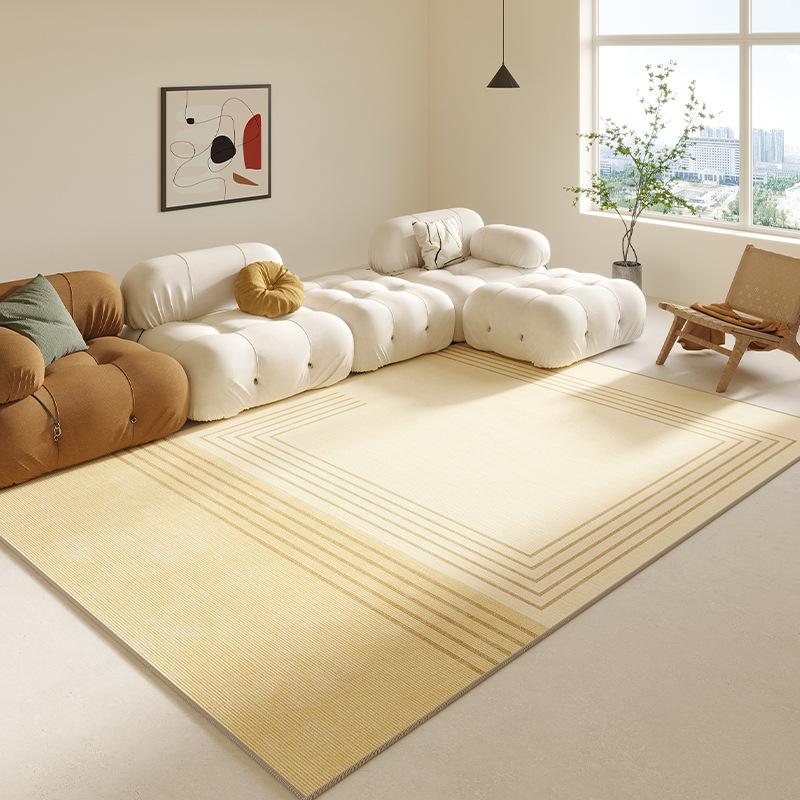 Simple Geometric Ins Line Wind Carpet Living Room Bed In Front of the Large Carpet Easy To Take Care of Non-slip Soft Rug