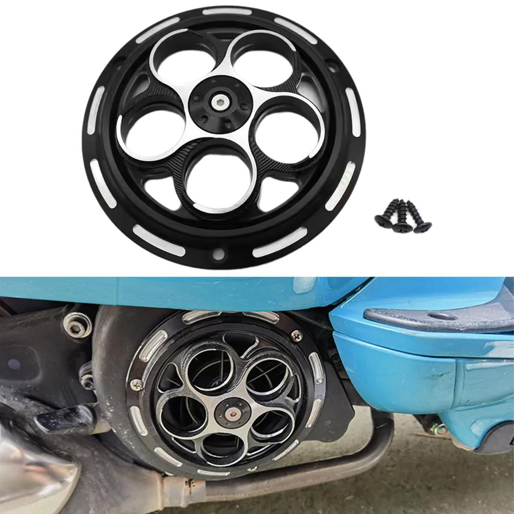 Aluminum Rotating Cooling Fan Cover For Vespa Sprint Primavera 150 2013-2025 Motorcycle CNC Engine Radiator Scooter Accessories