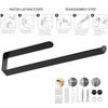 Under Cabinet Toilet Roll Storage Rack Stainless Steel Paper Towel Holder Rustproof Towel Hanger Storage Shelf
