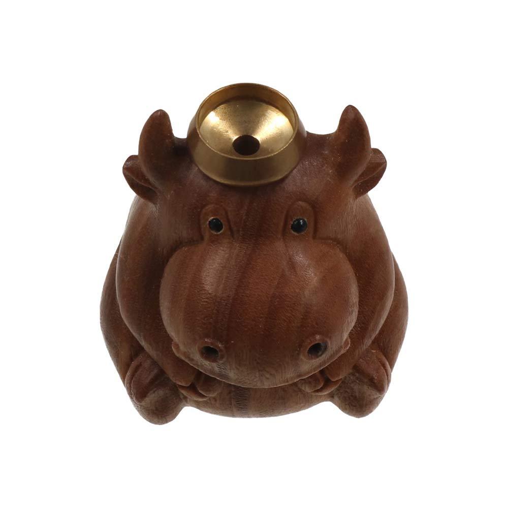 Cute Animal Inverted Incense Tray Cartoon Green Sandalwood Incense Holder  Interior